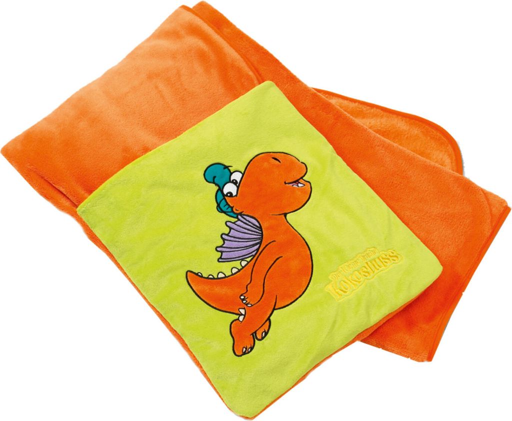 Nici Plüschdecke Drache Kokosnuss 144x120cm, 38384