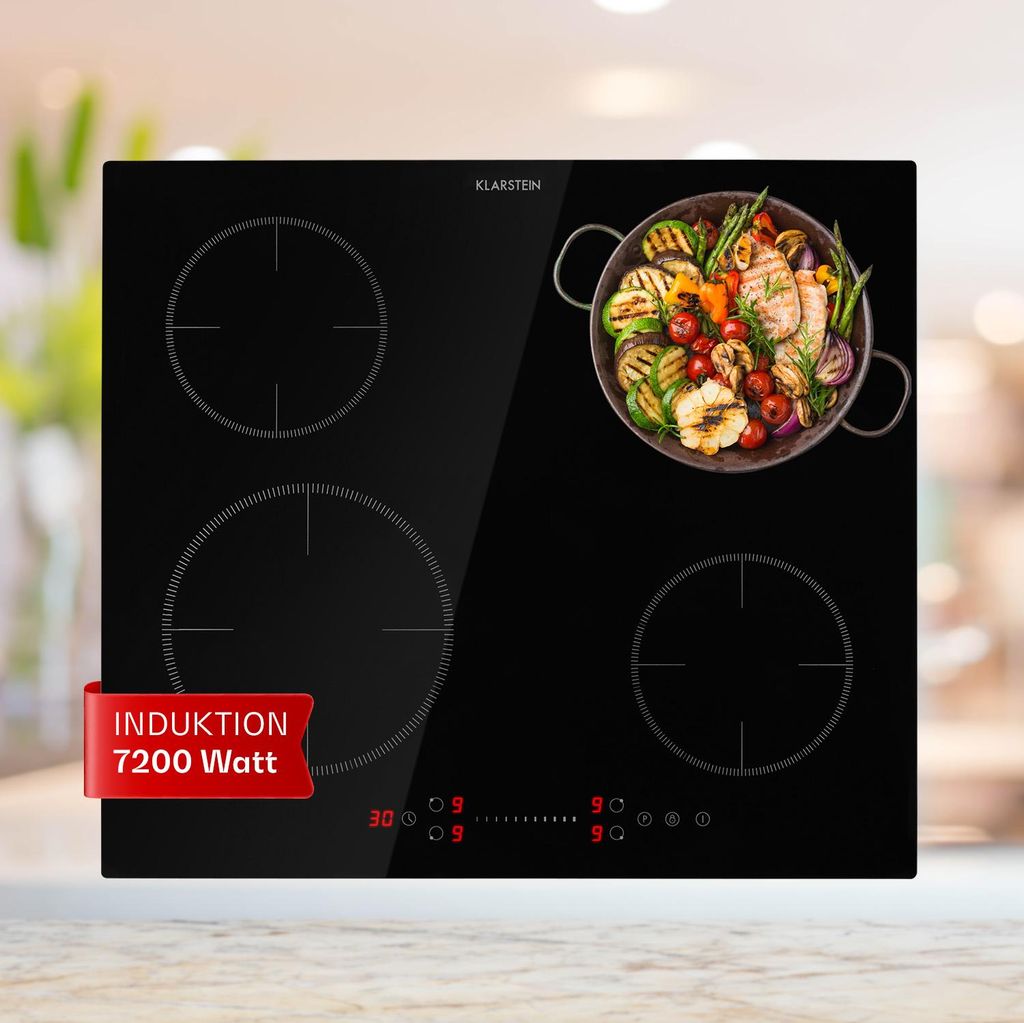 Klarstein Plaque Induction Encastrable de 7200W, Table de Image du produit 