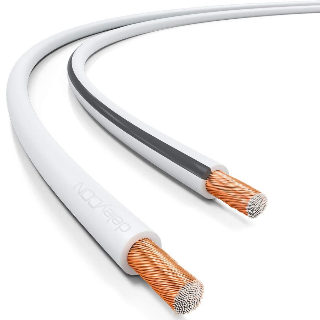 deleyCON 25m Lautsprecherkabel Boxenkabel 2x 0,75mm² CCA - Produktbild 