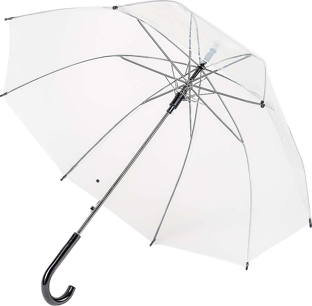 BURI Regenschirm Transparent und sturmfest Automatikschirm 88cm Windfest und stabil Durchsichtiger Regenschirm für Damen und Herren Hochzeitsgeschenk