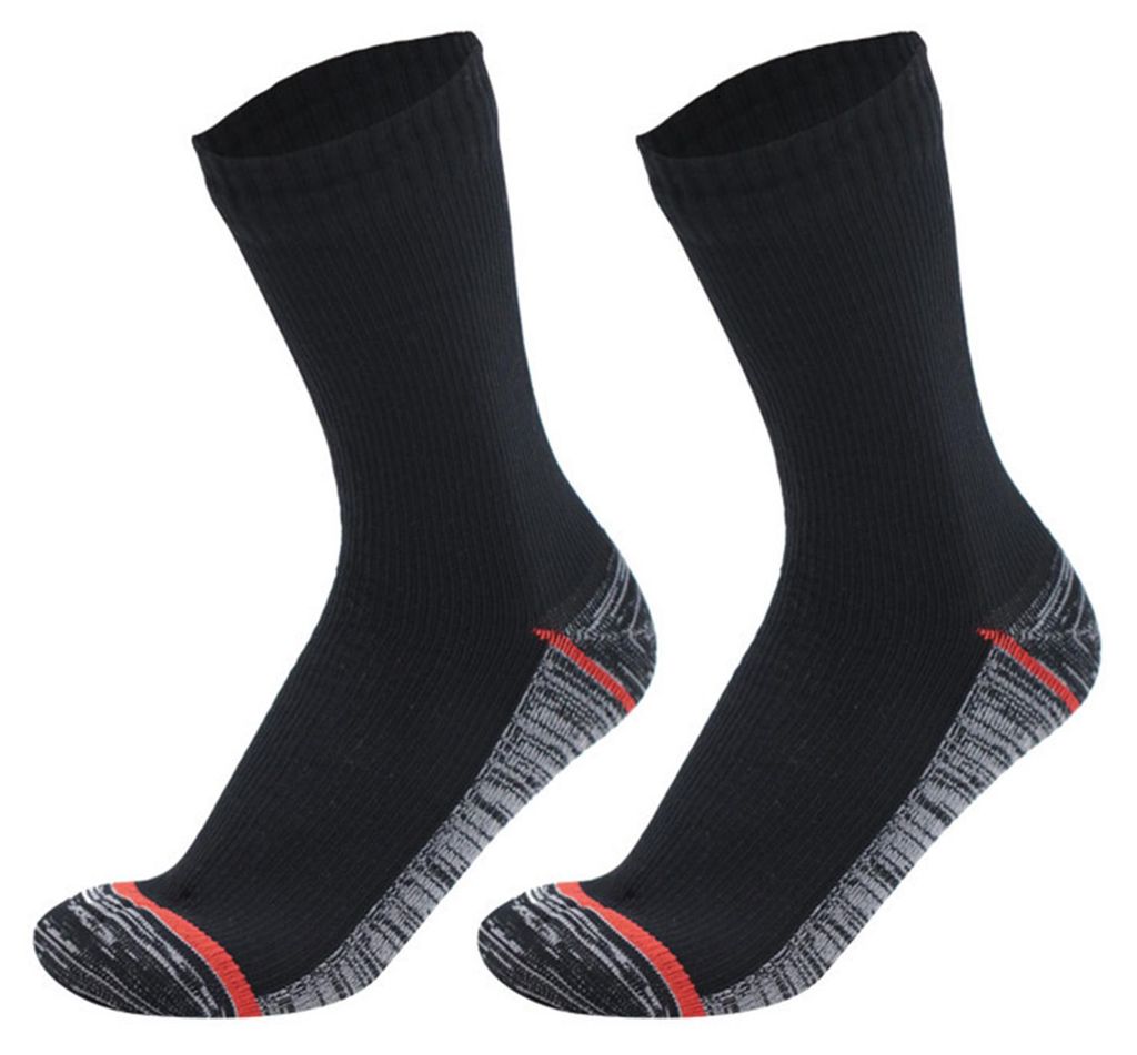 1 Paar wasserdichte Socken, elastisch, atmungsaktiv, mittelhoch geschnitten, weich, winddicht, geeignet für Winterwanderungen, Waten, Reiten und S...