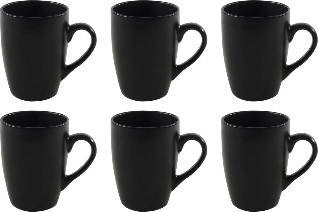 Studio Tavola Hrnky Black Tie 350 ml - 6 kusů Obrázek produktu 
