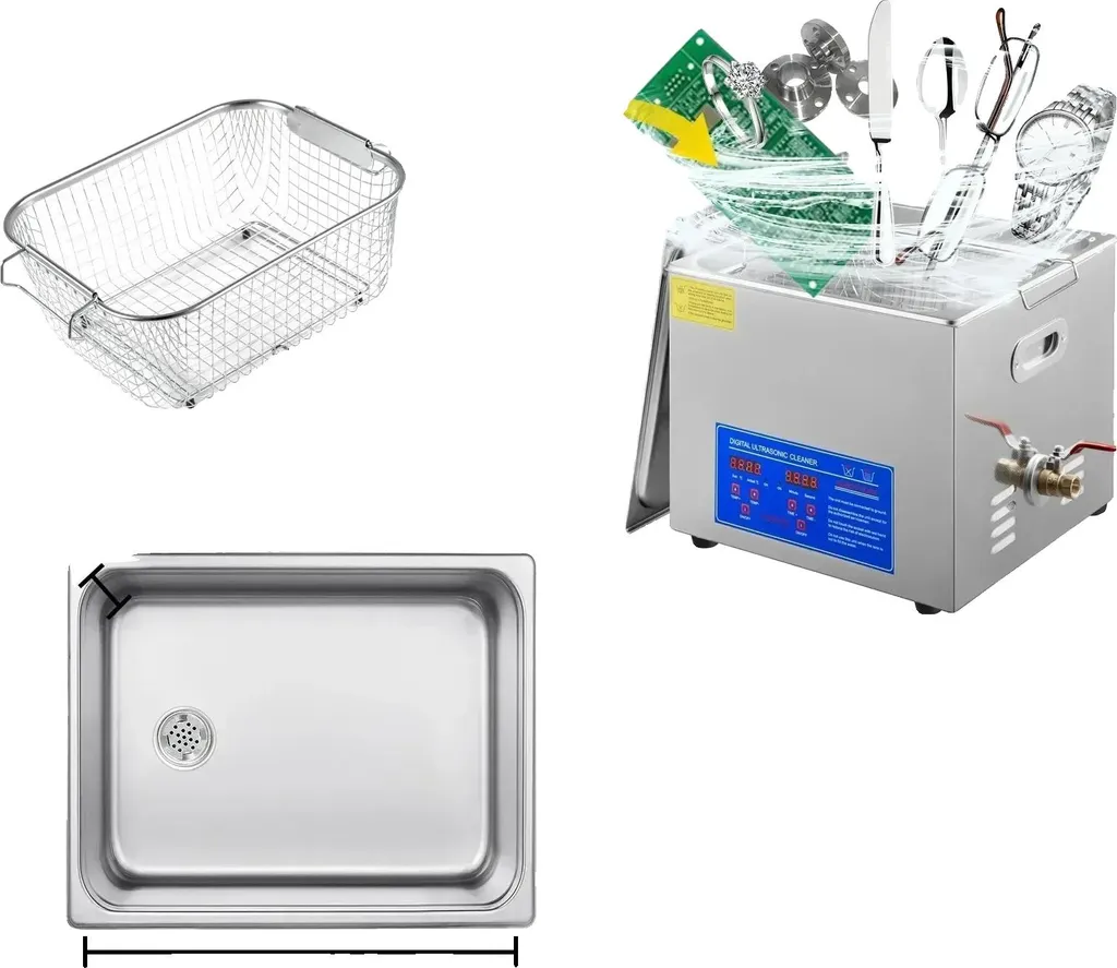 Nettoyeur à ultrasons 15L JPS-60A cuve inox pour nettoyage en profondeur
