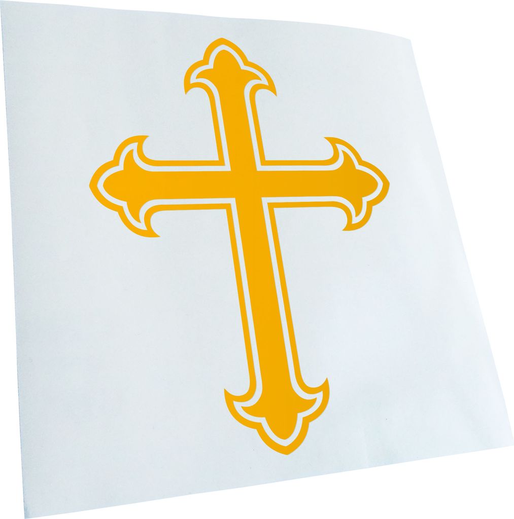 hauptsachebeklebt Kiwistar - Autoaufkleber - Lilienkreut - Ritterkreuz - Altes Kreuz Heckscheibe - Aufkleber für Auto Kfz Fahrrad, LKW, Truck Mofa