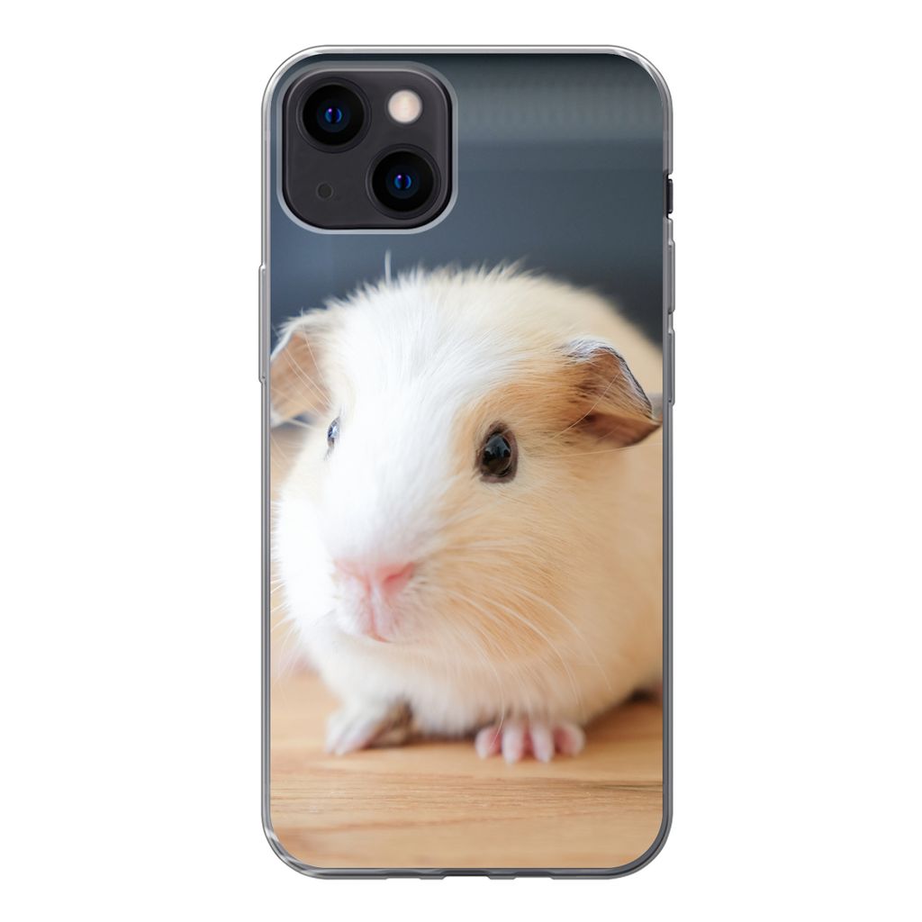 MuchoWow Handyhülle Schutzhülle Hülle für iPhone 13 Niedliches Baby-Meerschweinchen Silikon Softcase Handy Hülle - Karteninhaber