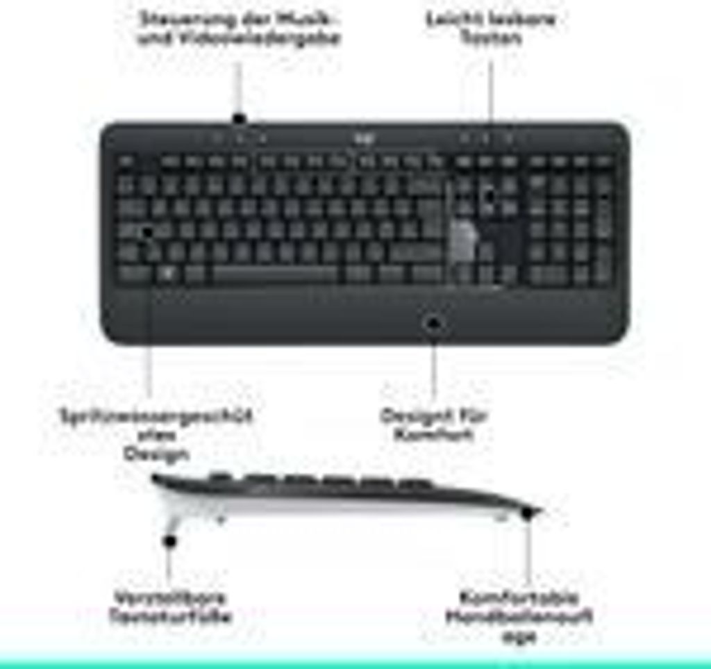 Zestaw bezprzewodowej klawiatury i myszy Logitech MK540 Zdjęcie produktu 31