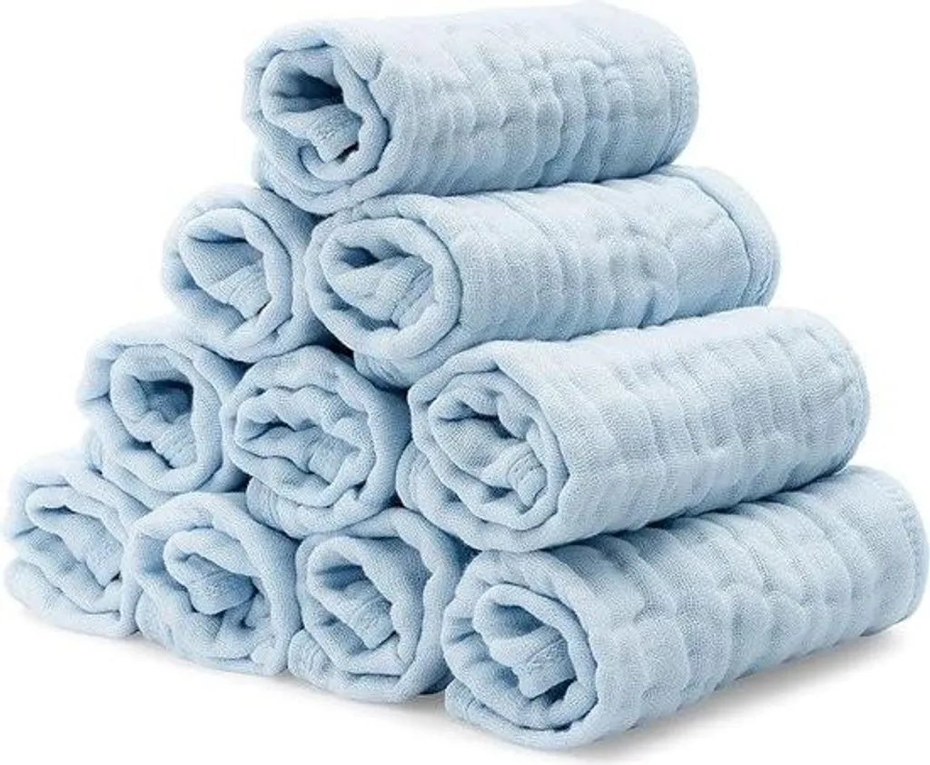 Tissus de gaze pour bébés - Double gaze gaufrée ultra-absorbante 120g