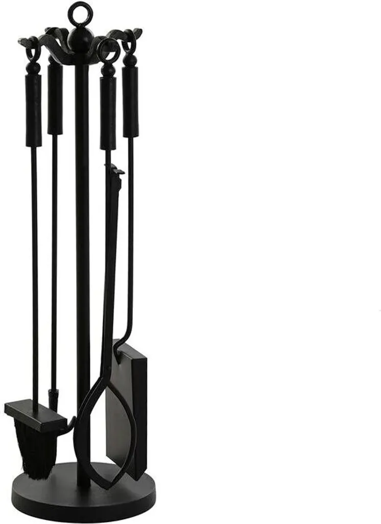 Rangement propre pour cendres : serviteur cheminée acier 19 x 19 x 70 cm