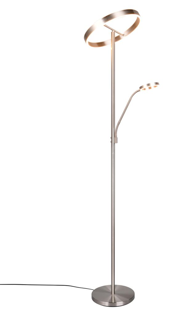 TRIO-Leuchten Stehleuchte WILLIS DH 40x180 cm grau Stehlampe