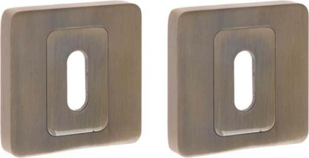 KL quadratische Platte Patina für KUCHINOX MADERA, MAKS, ARIA Türgriffe