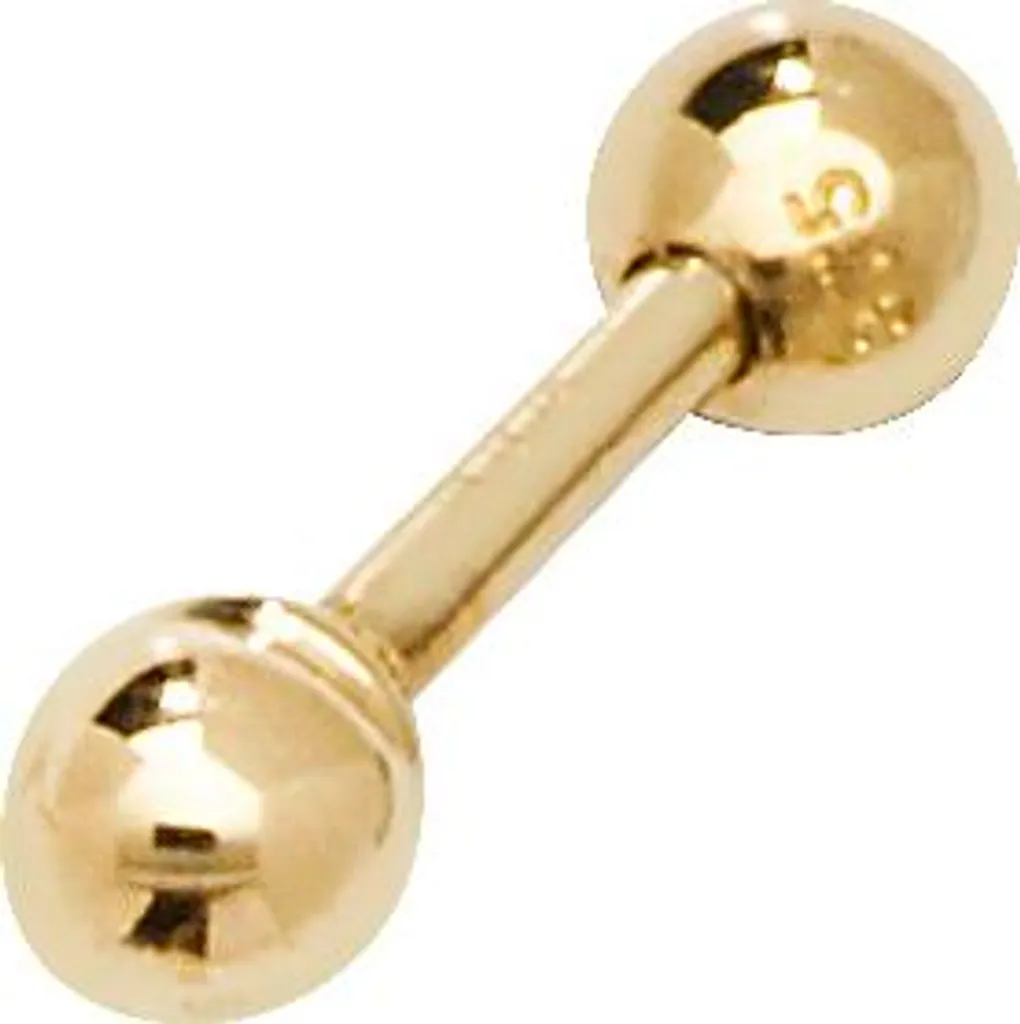 Puce d'oreille de cartilage pour femme en Or Jaune 9 carats 3mm
