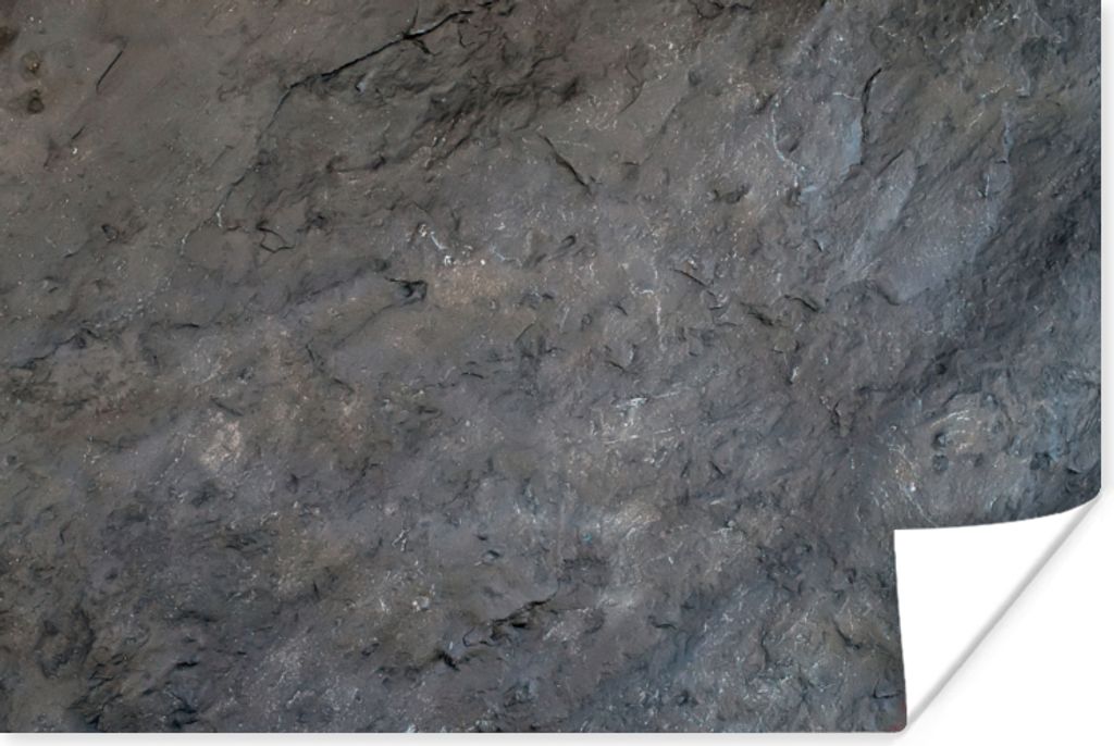 MuchoWow Poster Schiefer - Verwittert - Industriell - Grau 90x60 cm - Schlafzimmer