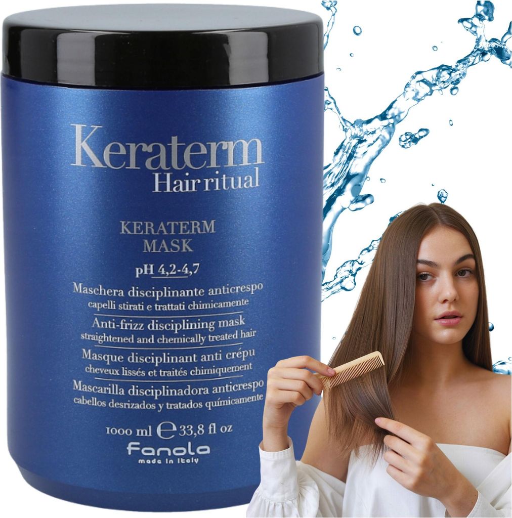 Fanola Keraterm Anti-Frizz-Maske 1000 ml Produktbild 