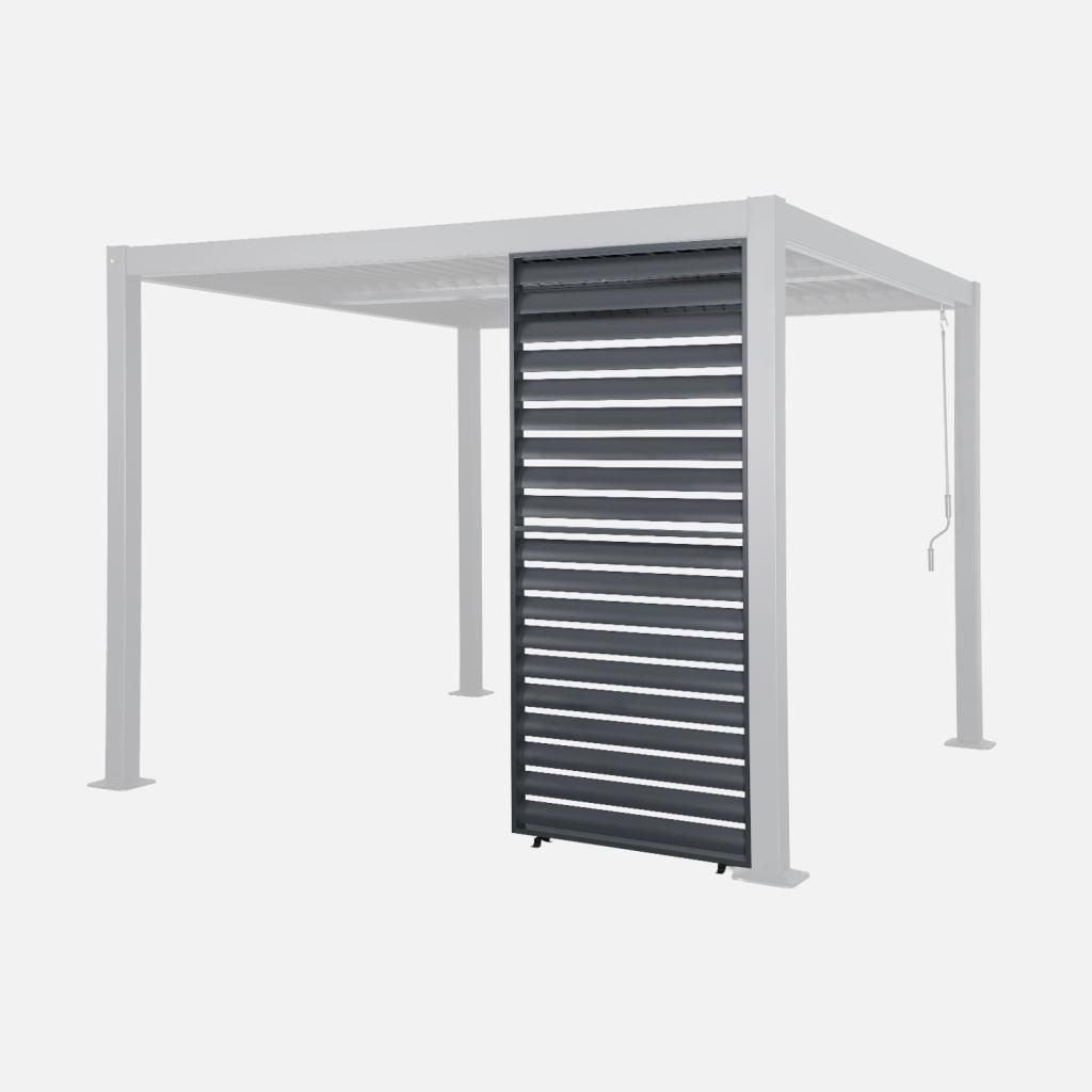 sweeek - Lamellenwand 100cm für Pergola Palace Palace - Anthrazit