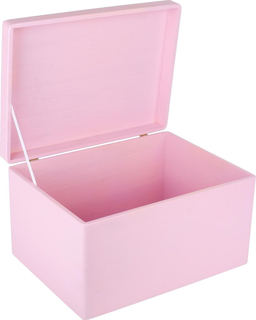 Creative Deco Boite de Rangement en Bois Rose 40 x 30 x 24 Image du produit 