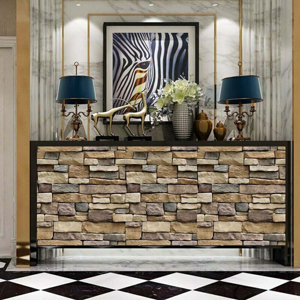 20 Stück 3D Wandpaneele Selbstklebend, 30x30 Cm – Ziegelstein-Optik Für Wände, PVC