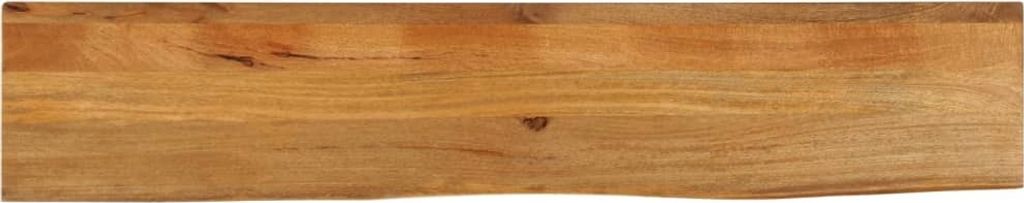 SYFAX Tischplatte mit Baumkante 160x40x3,8 cm Massivholz Mango