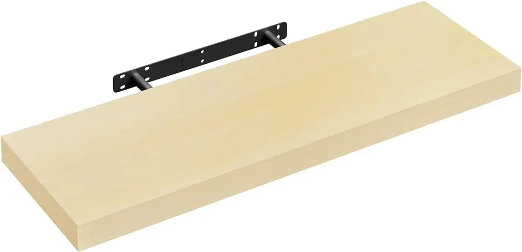 Scaffale a Parete MDF Rovere 70cm - Sistema Sospeso per Media & Libri