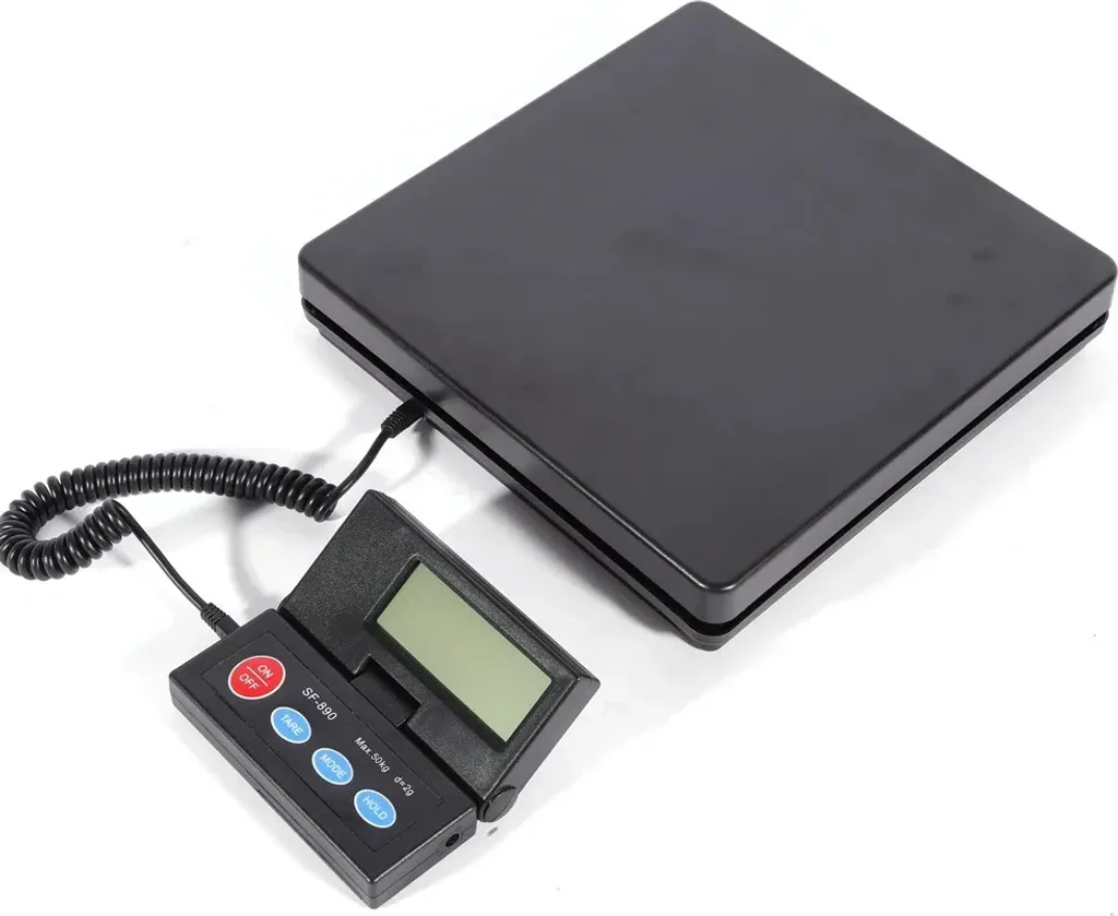 Balance numérique 50kg haute précision noire avec écran LCD lisible