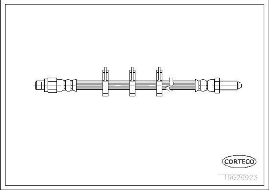 CORTECO 19026923 Bremsschlauch Vorne