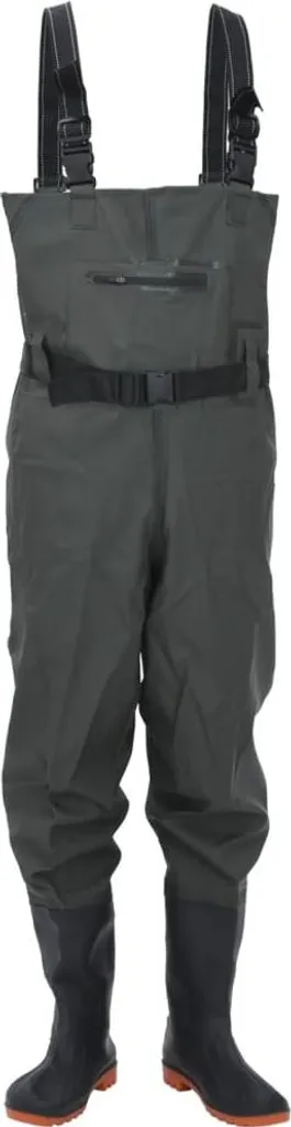 Waders étanches vidaXL vert foncé avec ceinture et bottes taille 42