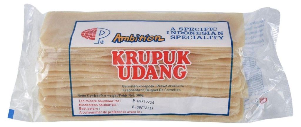 Ambition Krupuk Udang 500g – Knusprige Garnelen-Chips, Produktbild 