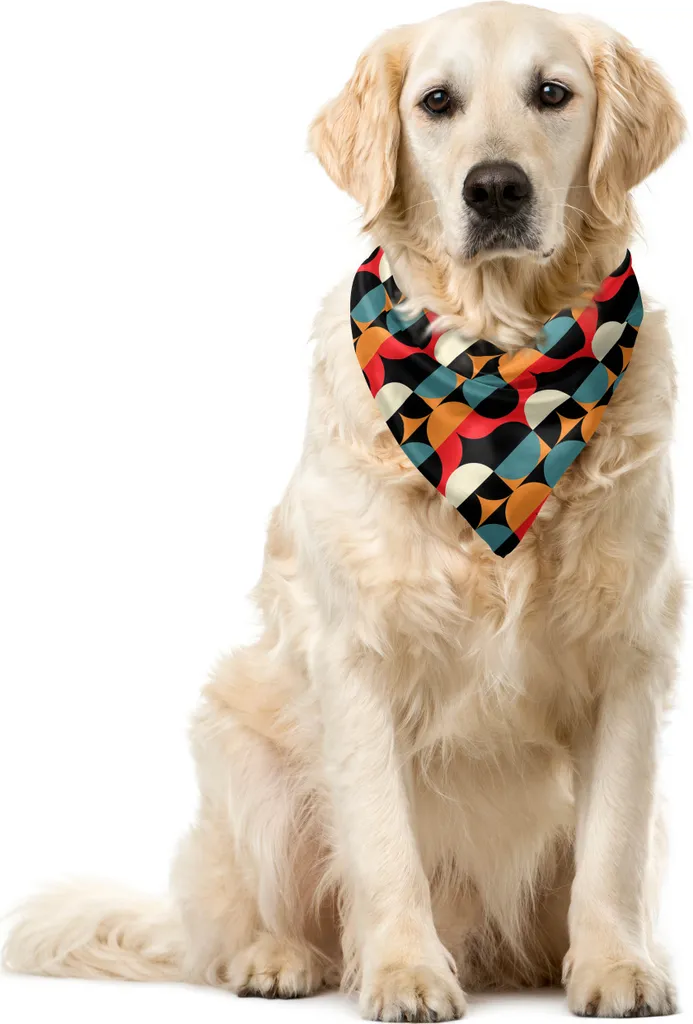 Accessori Pet ABAKUHAUS - Bandana Confortevole 40x40 cm Retrò