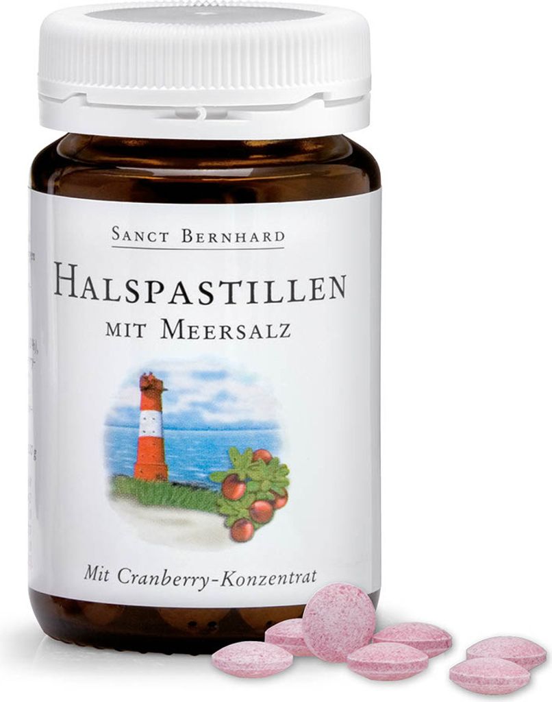 Sanct Bernhard Halspastillen mit Meersalz - 180 Stück