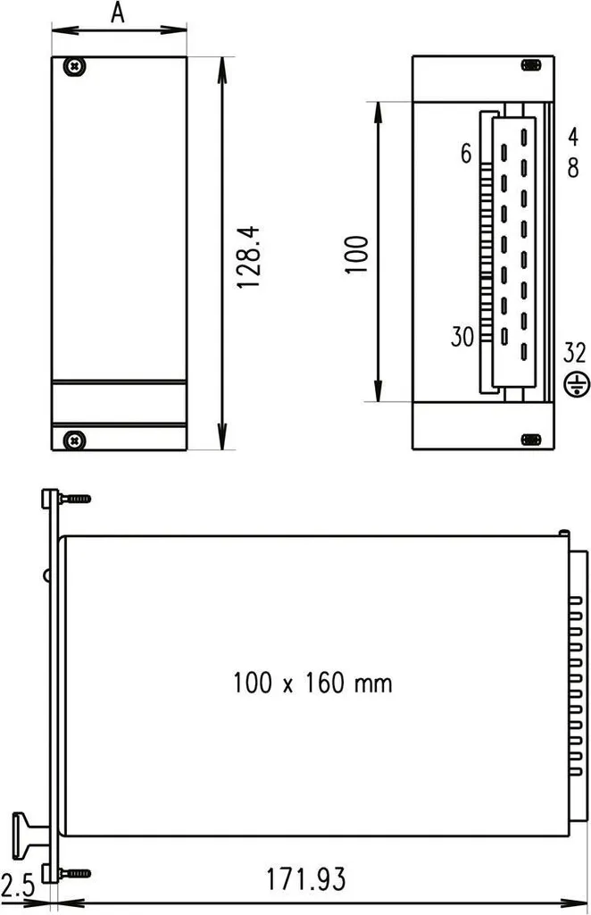 Face avant Schroff 3U 8Hp 31006677 : alignement parfait sans forcer