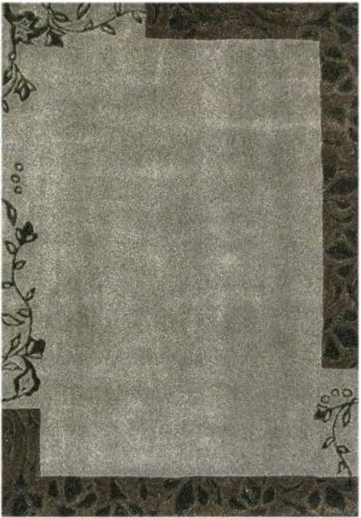 Tapis Frisee 1011-02 Argent 120x180 cm : Élégance Moderne pour Salon