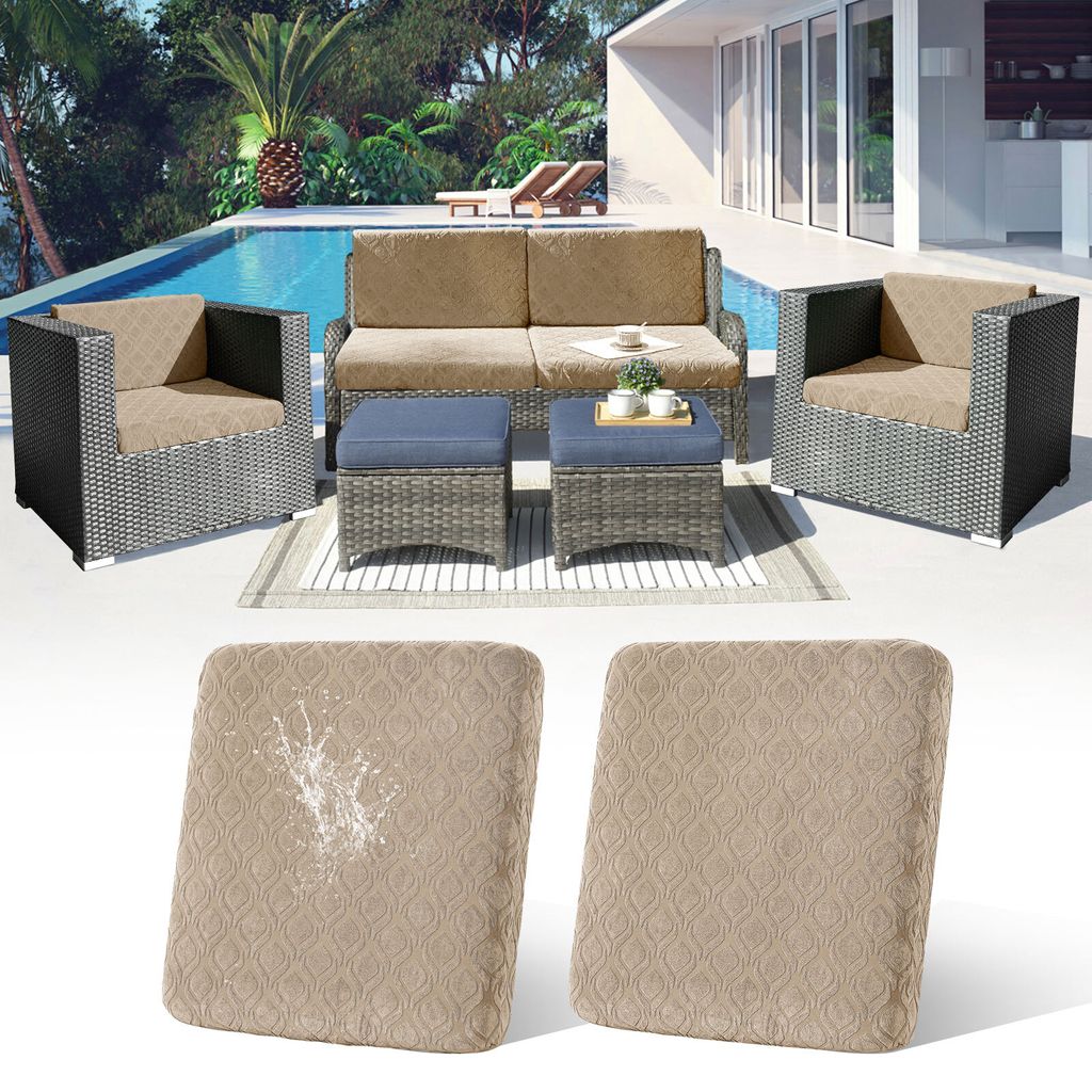 2 Stück Outdoor Kissen Wetterfest Sofabezug Wasserdicht Sofa Sitzkissenbezug Outdoor Sofa Überzug Bezüge Für Gartenpolster Sofa Cushion Cover S...
