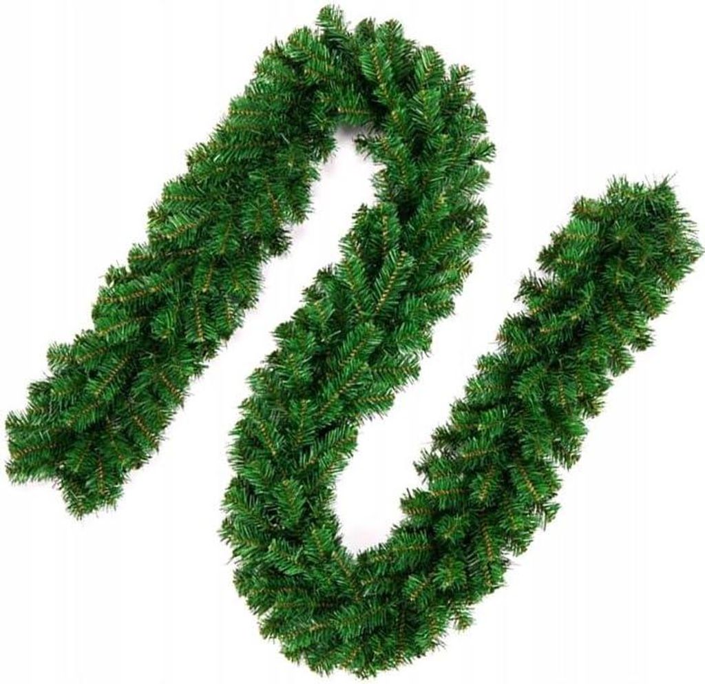Weihnachtsgirlande Dicke Künstliches Tannengirlande Weihnachtsdeko Grüne 270cm 270 Spitzen