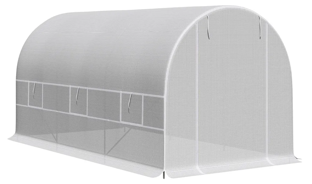Serre Jardin Anti-UV et Vent 4x2m pour Protéger vos Plants des Intempéries