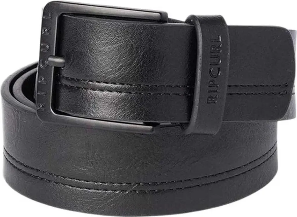 Ceinture Rip Curl Double Stitch avec Double Surpiqûre Noire Taille S-M