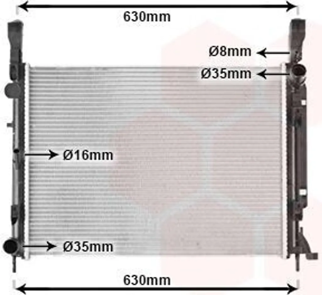 Radiateur moteur haute résistance VAN WEZEL 43002472 RENAULT KANGOO