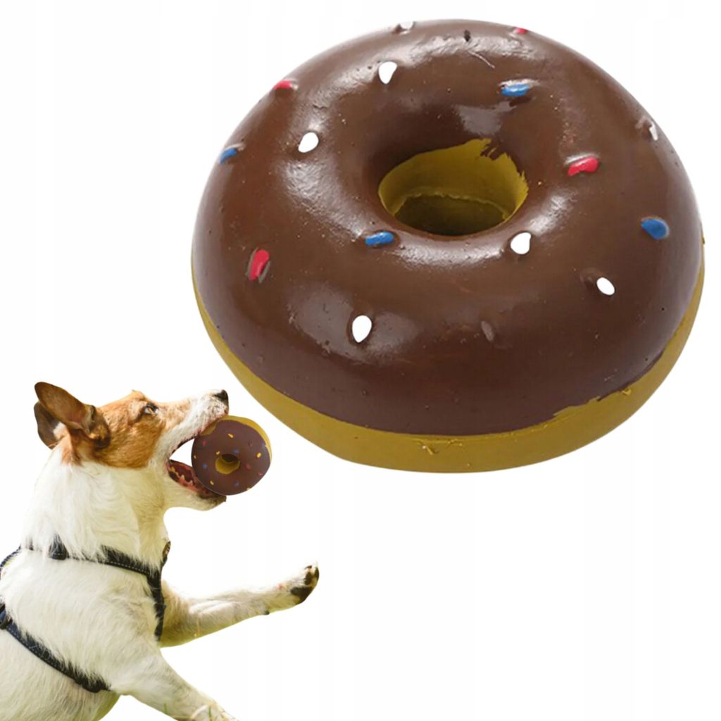 Hundewelpenspielzeug DONUT latex MINI DOGS hartes Quietschen