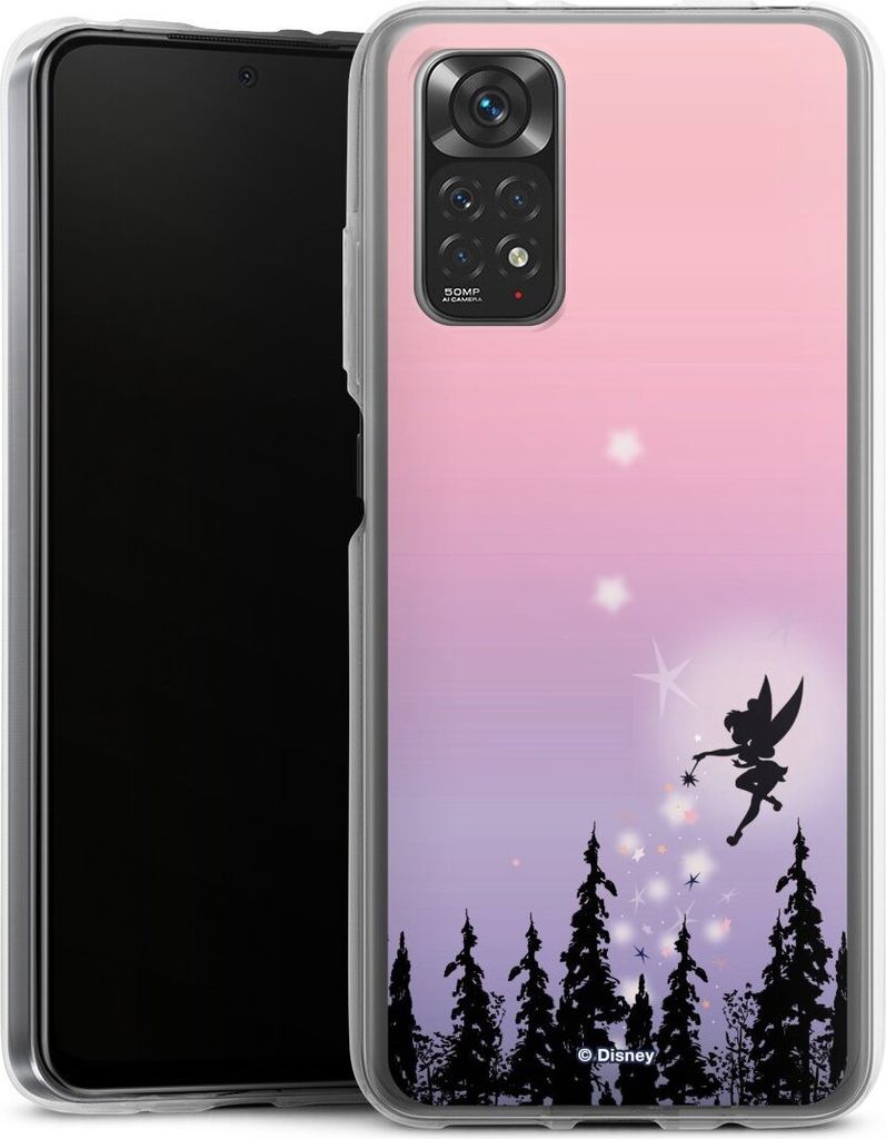 DeinDesign Handyhülle für Xiaomi Redmi Note 11 4G Silikon Hülle Case Smartphone Schutzhülle Disney Offizielles Lizenzprodukt Tinkerbell