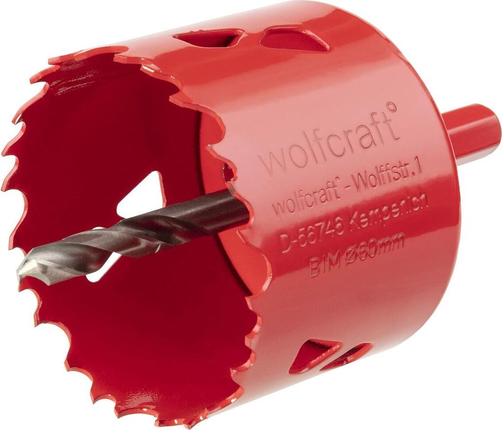 wolfcraft GmbH 1 Lochsäge, Einzelbild, Bohrer, Gipskarton, Produktbild 