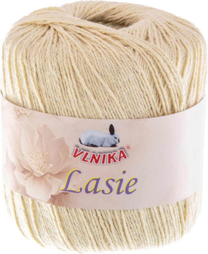 Häkelgarn Lasie mit Glitzereffekt 150m/50g Sommergarn Strickgarn 15 Farben
