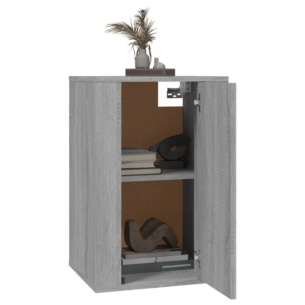 vidaXL Mobili TV a parete 2 pz. Grigio Sonoma 40x34,5x60 cm - Mobile TV a parete - Mobile TV a parete - Mobile TV - Console TV - 4