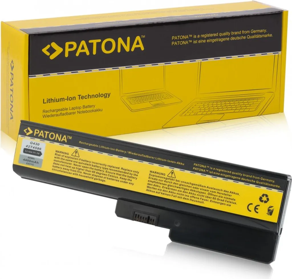 Batterie de Rechange Lithium-Ion pour Lenovo G430 G450 G530 et N500 Noir