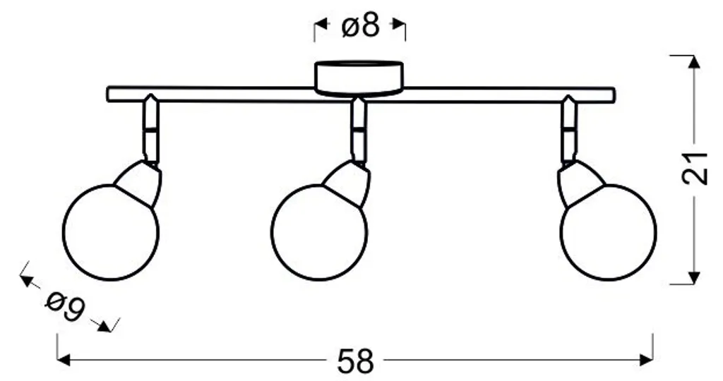 Plafonnier Chrome BOLO 93-67647 : Solution Éclairage Intense et Chic - 3