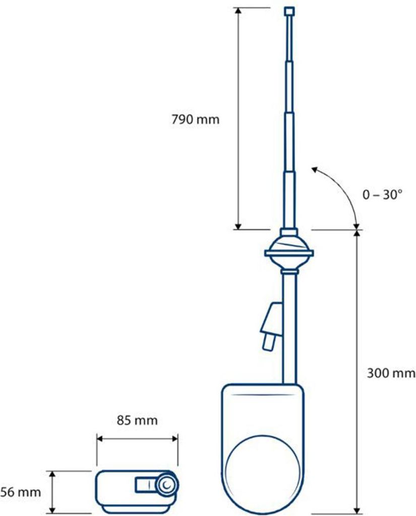 BLAUPUNKT Autojet 25 | Motorantenne | FM | +12V | met Productafbeelding 