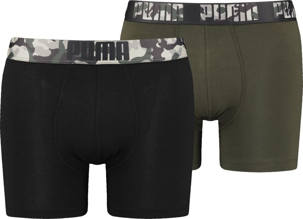PUMA MEN PRINT BOXER 2P 001 Black / Forest Night 001 Black / Forest Night S