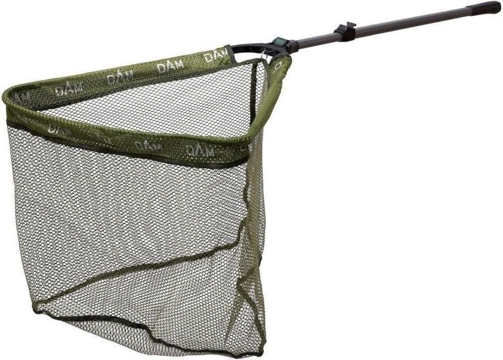 DAM Crosspower Landing Net 190cm 2-teilig 50x50x40cm Gummiert Kescher Klappkescher Angelkescher