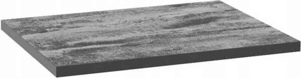 A rectangular slab with a wood-like texture in gray and black tones, presented in a 3D isometric view against a white background.