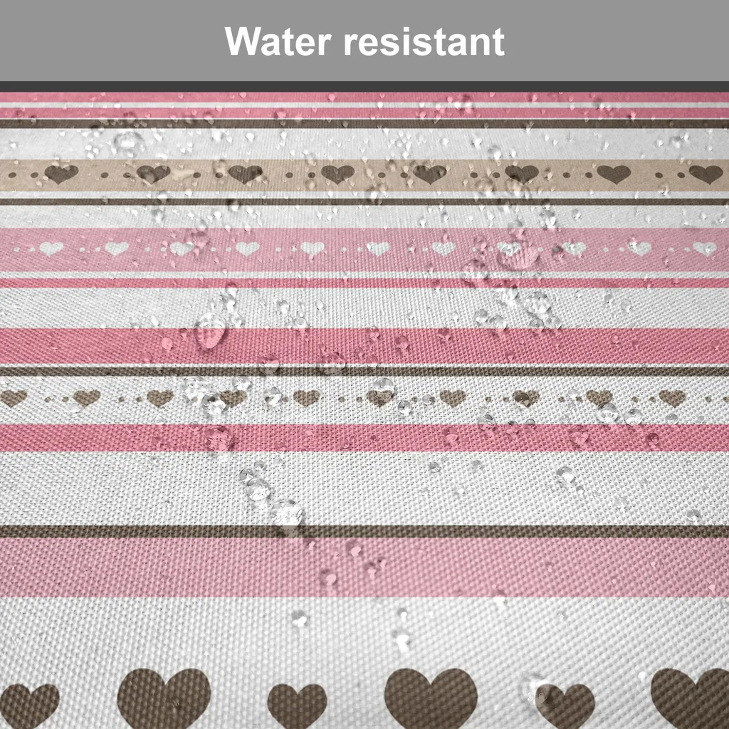 Federe Cuscini Quadrate Set 4 – Microfibra Con Cuori E Linee, Rosa E Verde Salvia - 3