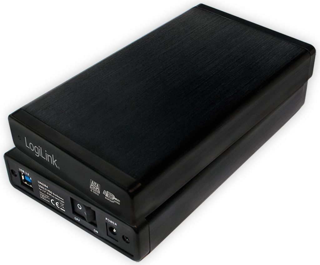 LogiLink 3,5" SATA Festplatten-Gehäuse USB 3.0 schwarz extern