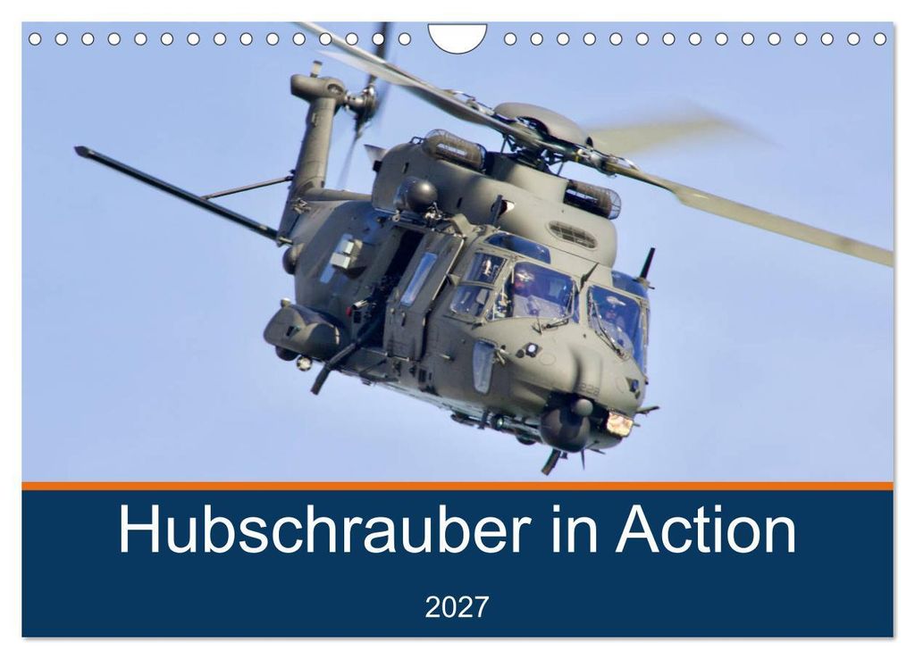 Hubschrauber in Action (Wandkalender 2027 DIN A4 quer), CALVENDO Monatskalender