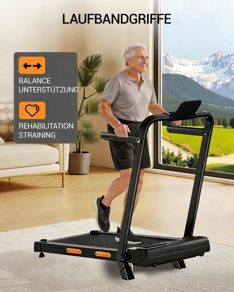 Tapis de course pliable 2,5 CV - 12 programmes et 150 kg de charge - 7